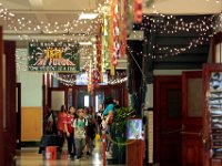 John Duvalles elementary school students return to a festive hallway on their first day of school in New Bedford.  [ PETER PEREIRA/THE STANDARD-TIMES/SCMG ]